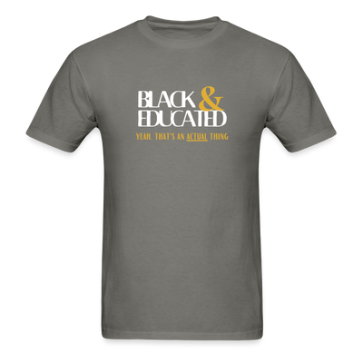 Black & Educated - charcoal